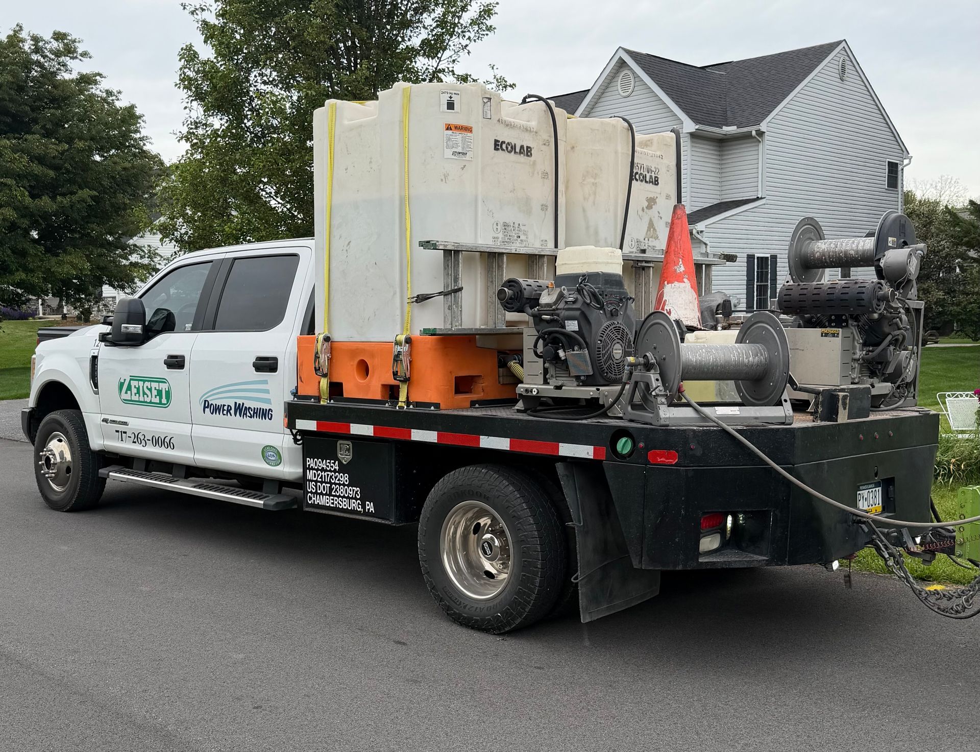We have the equ Zeiset Commercial power washer unit for power washing residential and commercial buildings and structures.