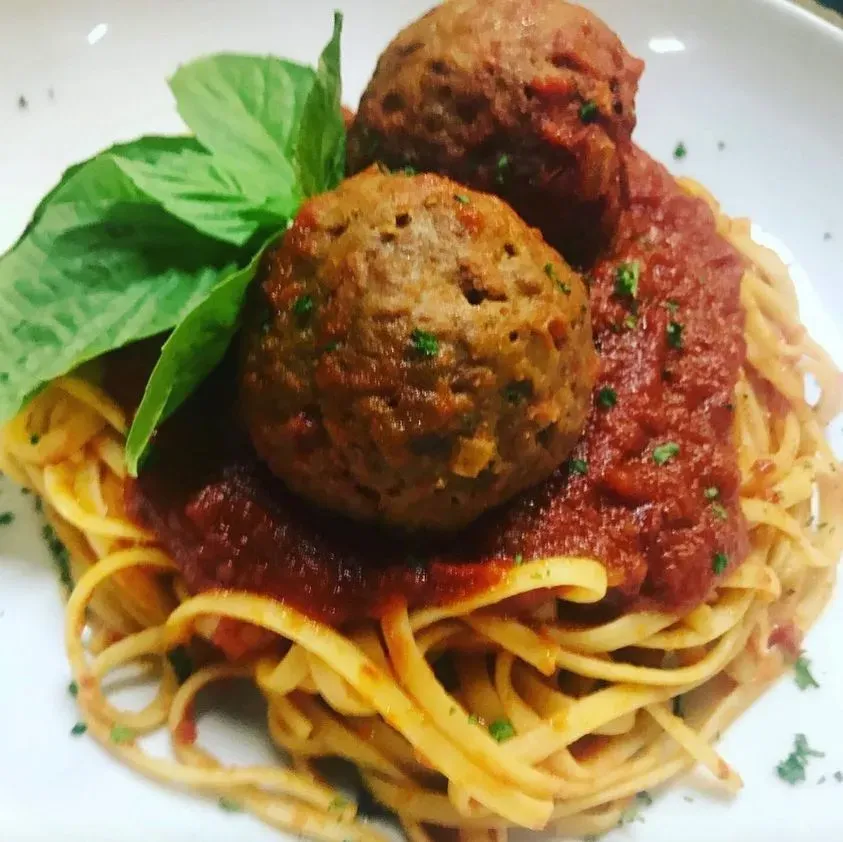 Spaghetti and meatballs