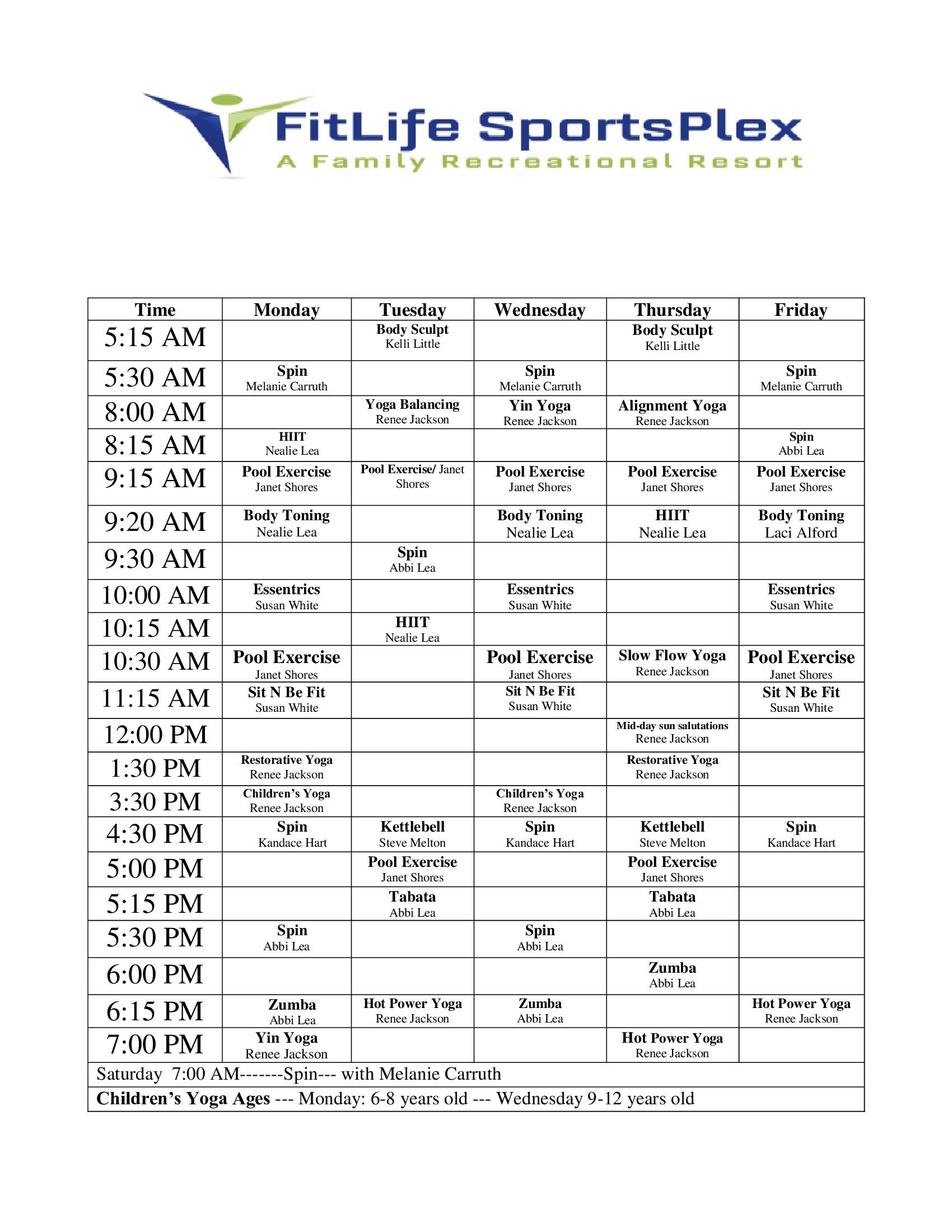 Group Fitness Classes Fitness Center MS