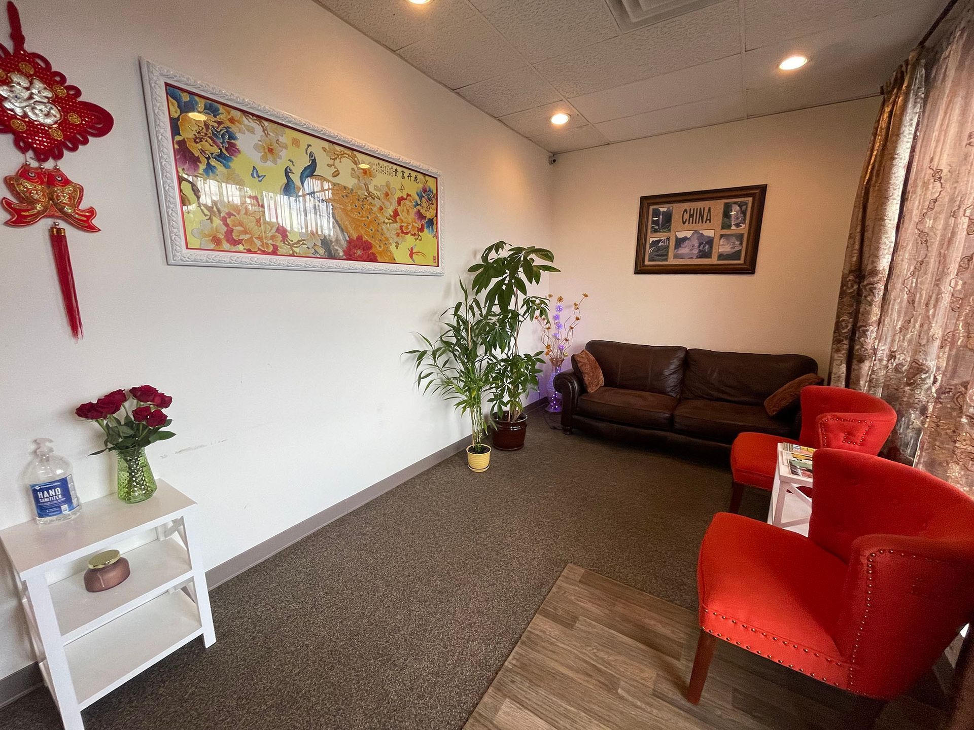 Small spa waiting room