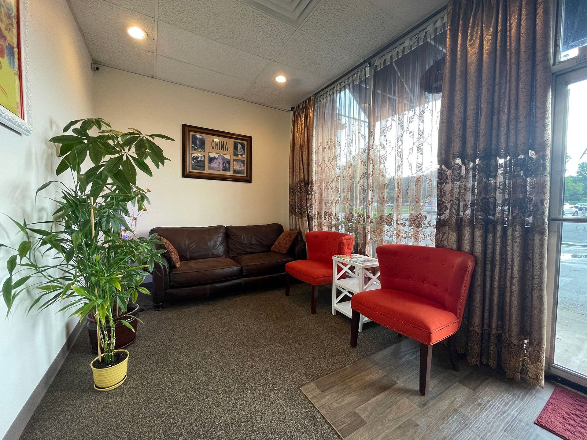 Small spa waiting room