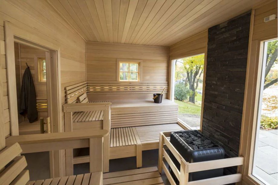 Custom cut sauna