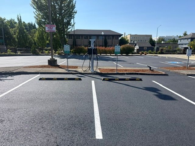Empty parking lot