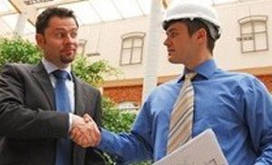 Two men shaking hands