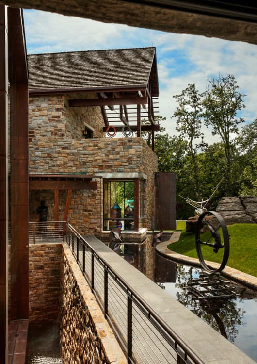 Wrought iron railings