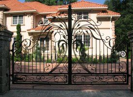 Wrought iron gate