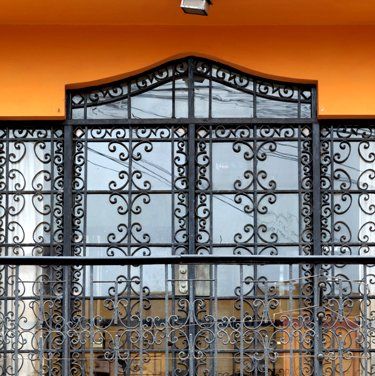 wrought iron window guard