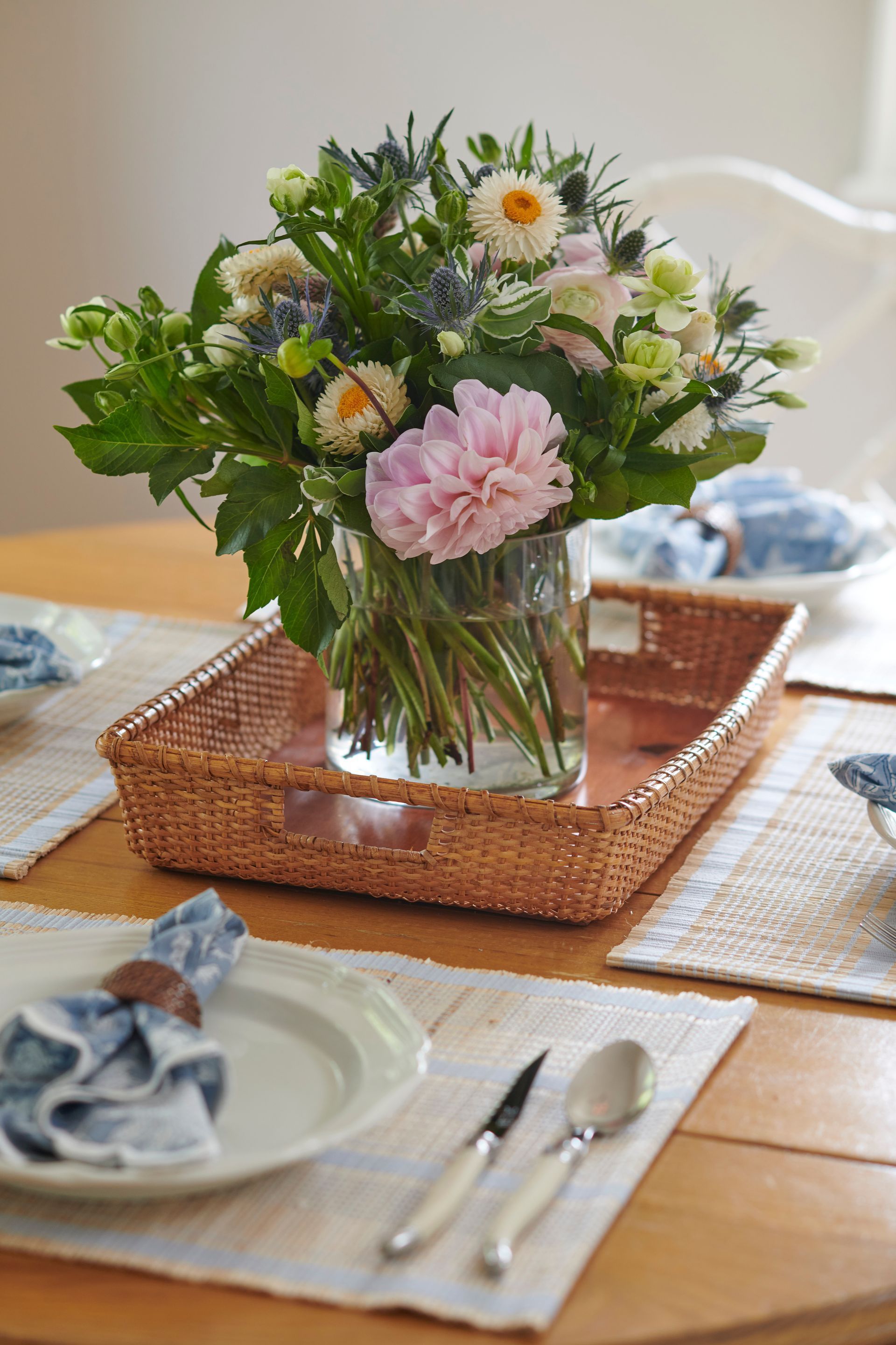 Flower vase on a table