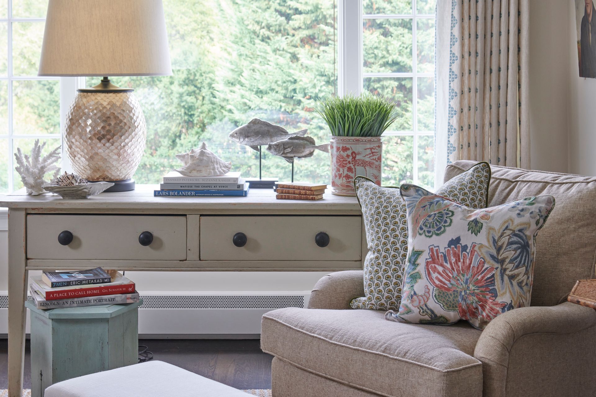 Chair and a side table