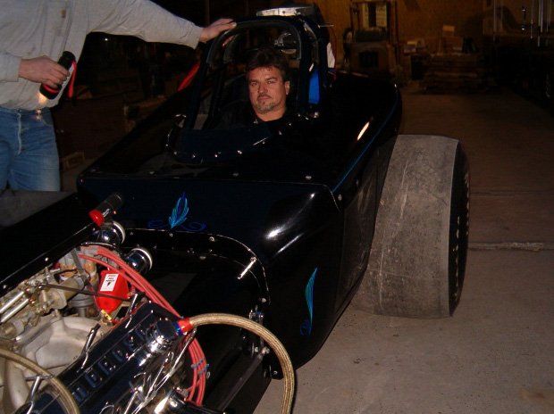 Custom built drag car