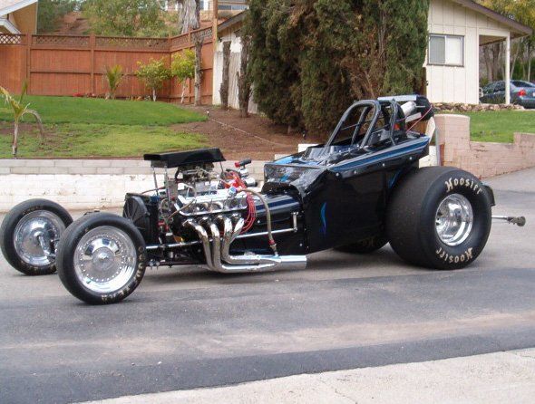Custom built drag car