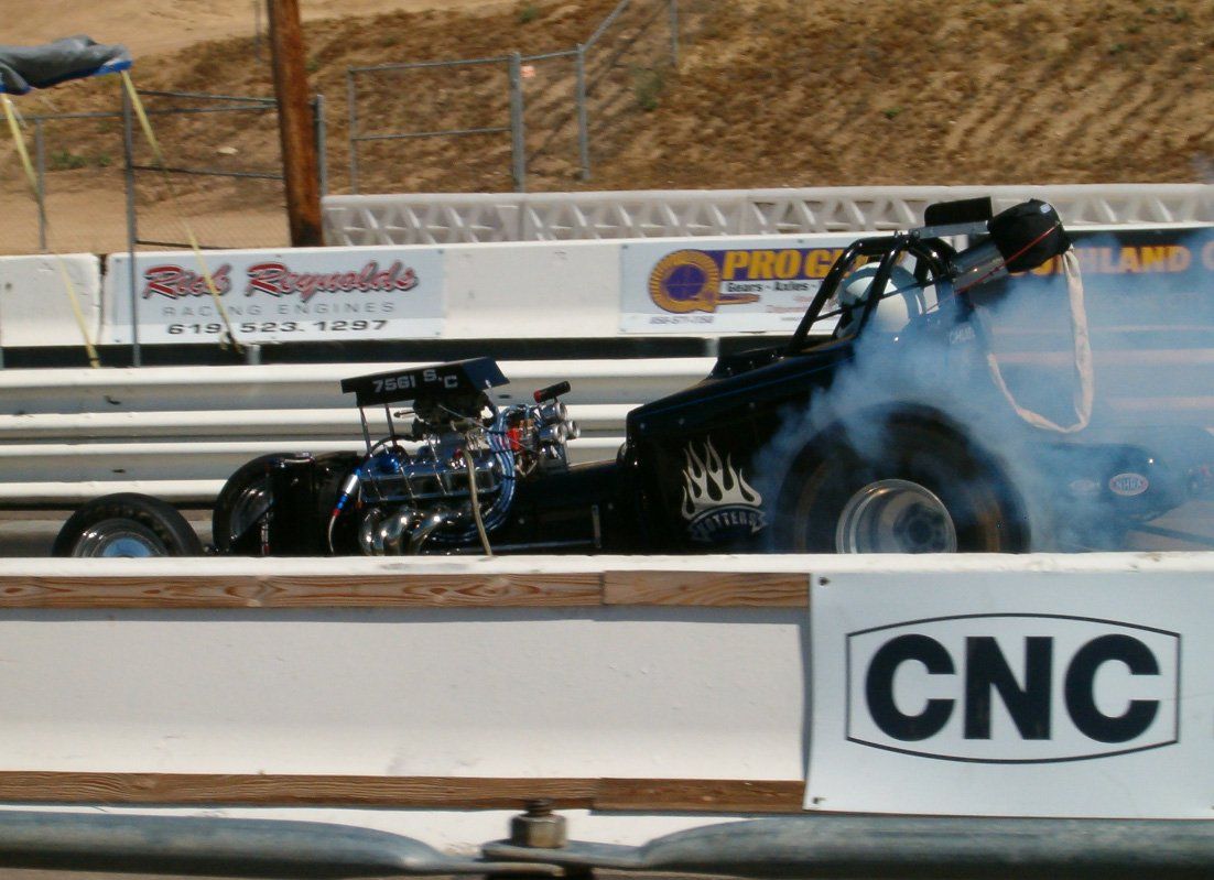 Custom built drag car