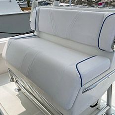 Boat seat upholstery