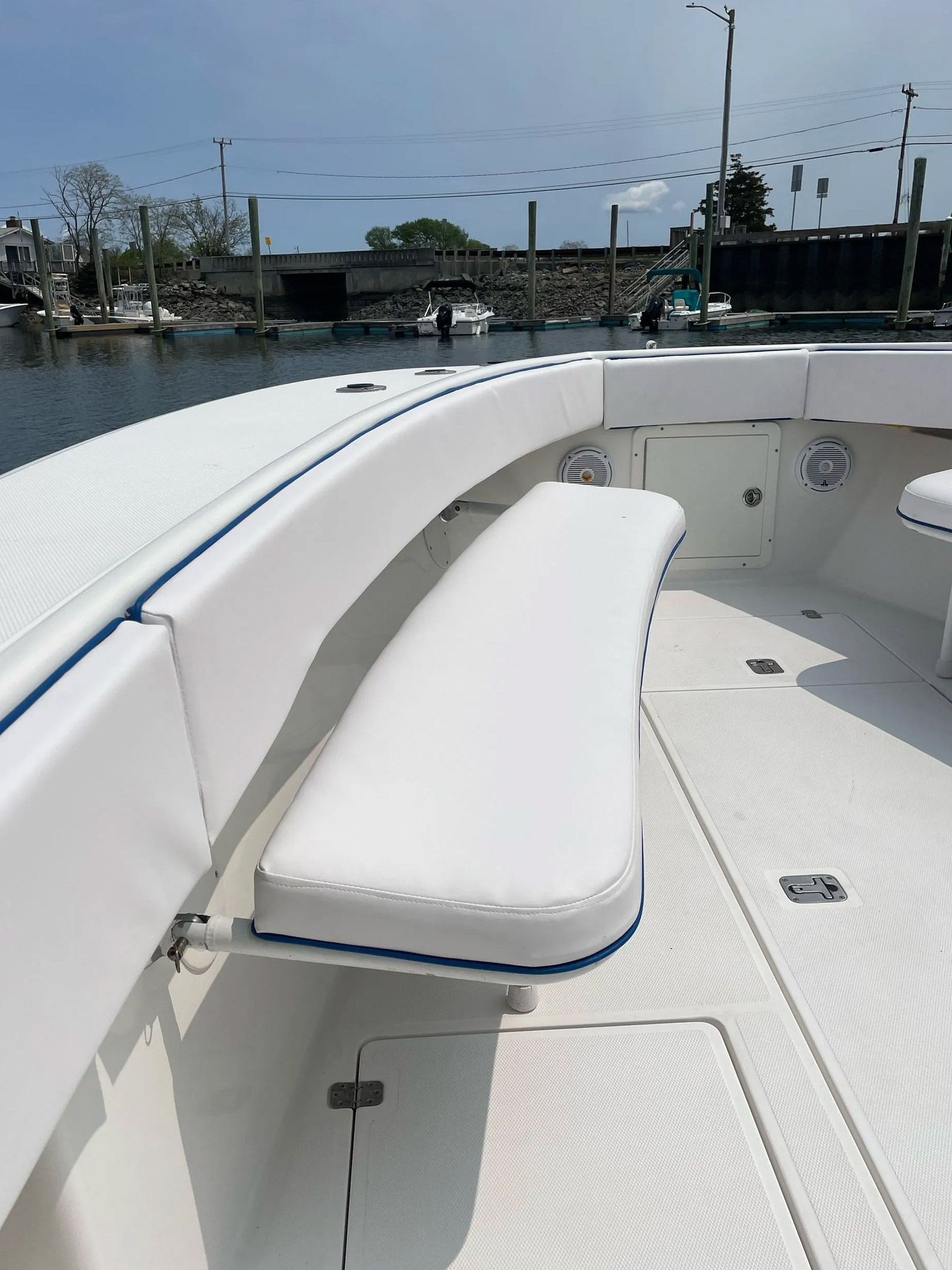 Boat seat upholstery