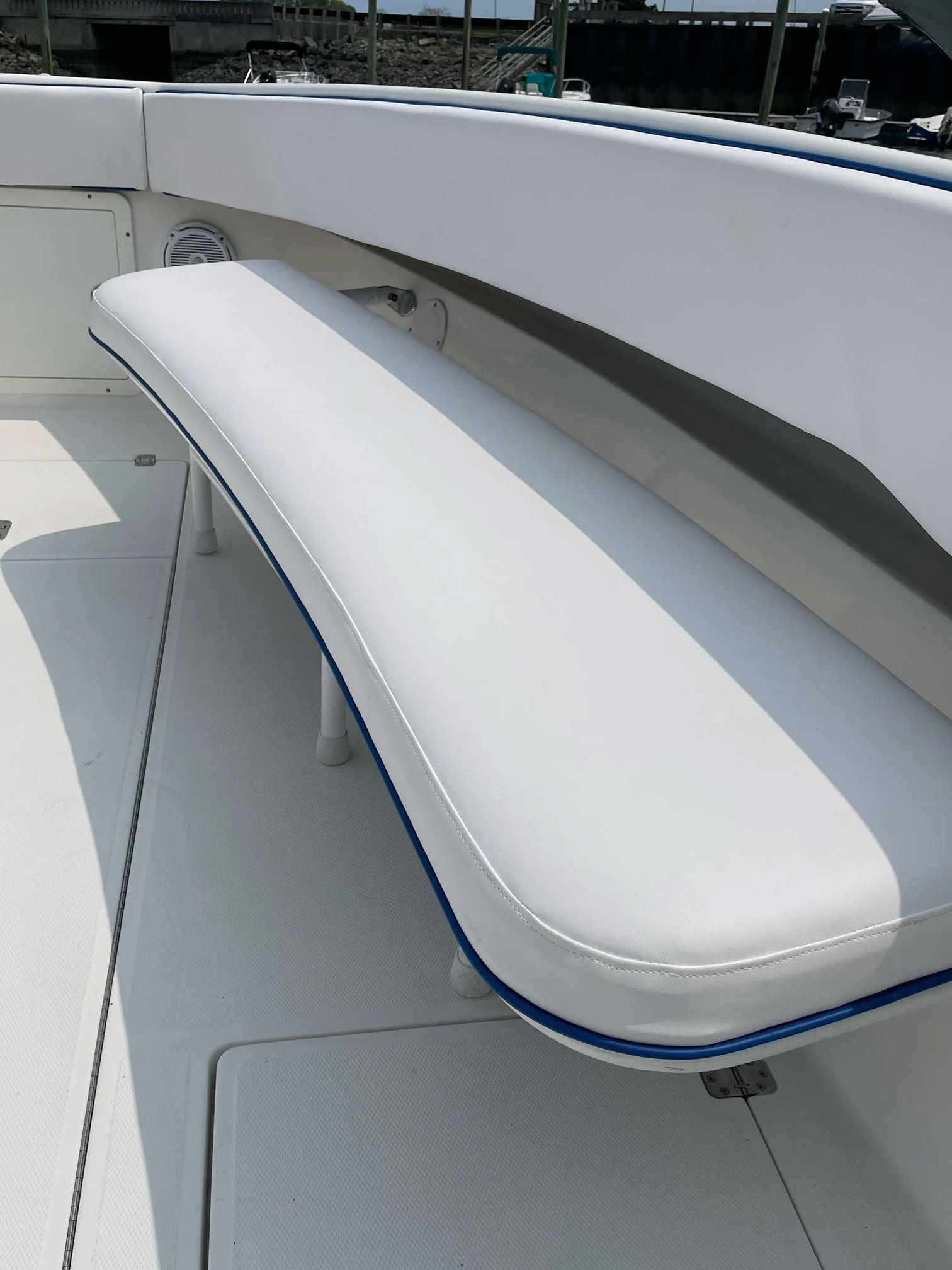 Boat seat upholstery