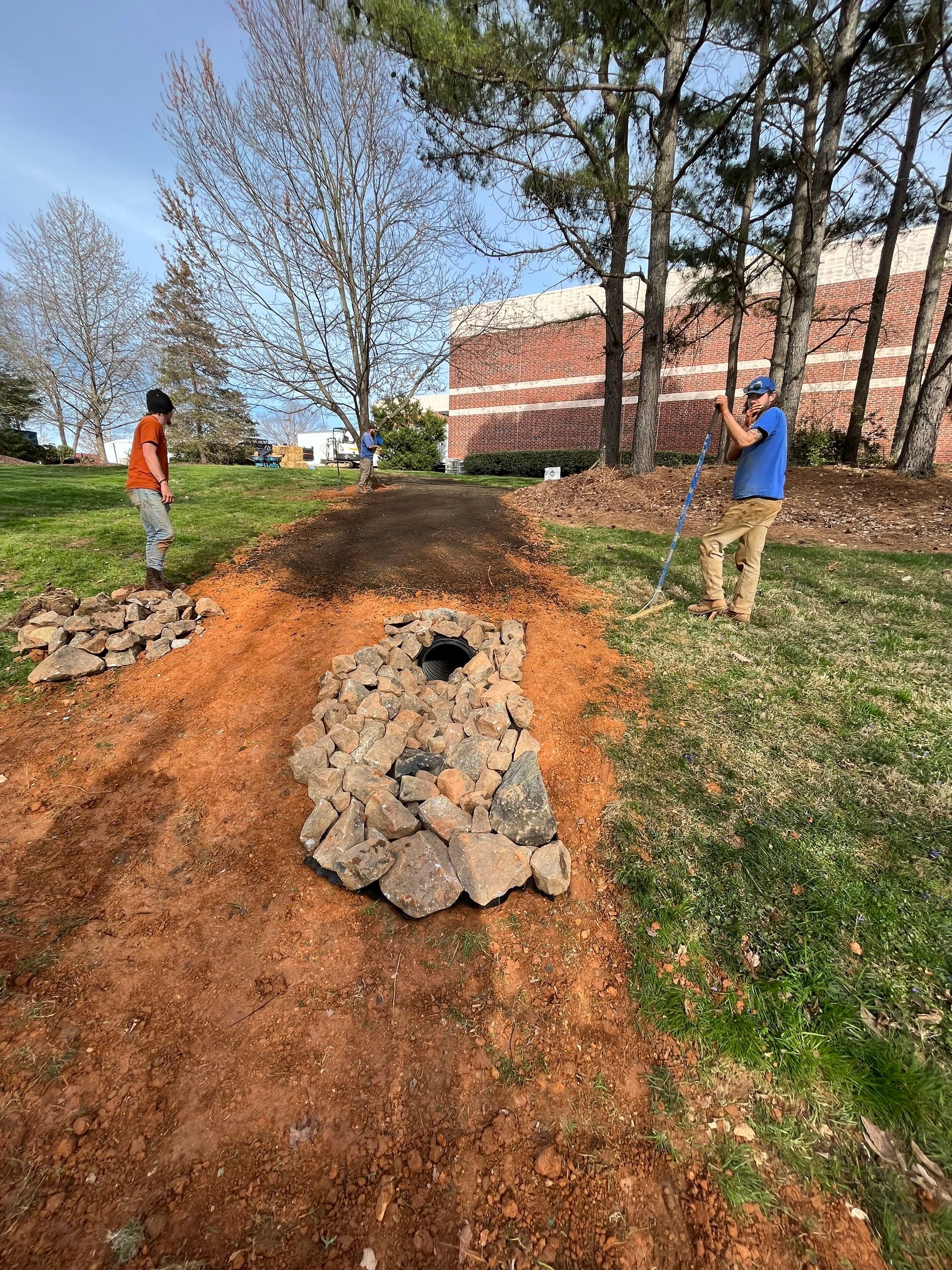 drainage system installation