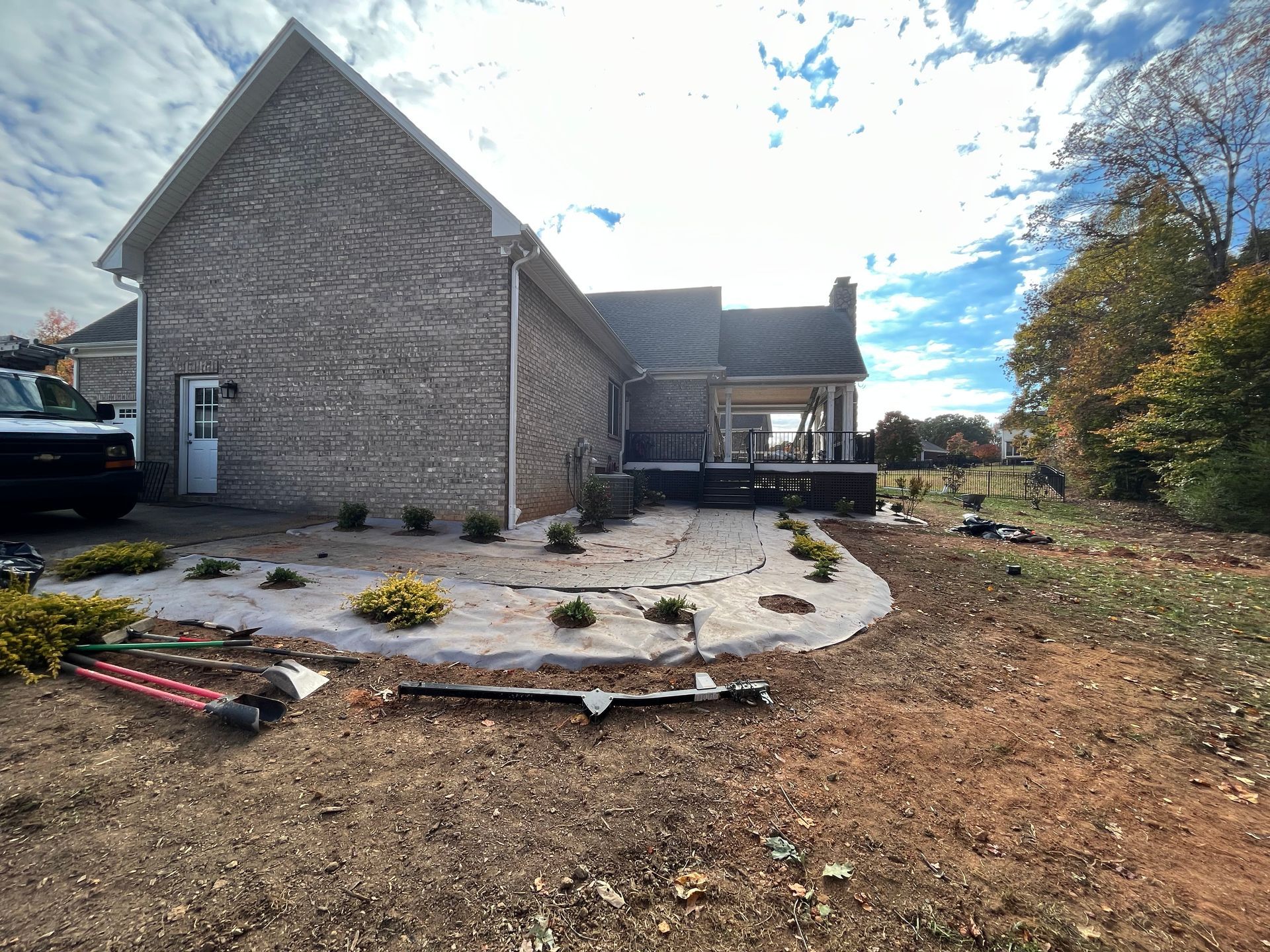 residential landscape planting