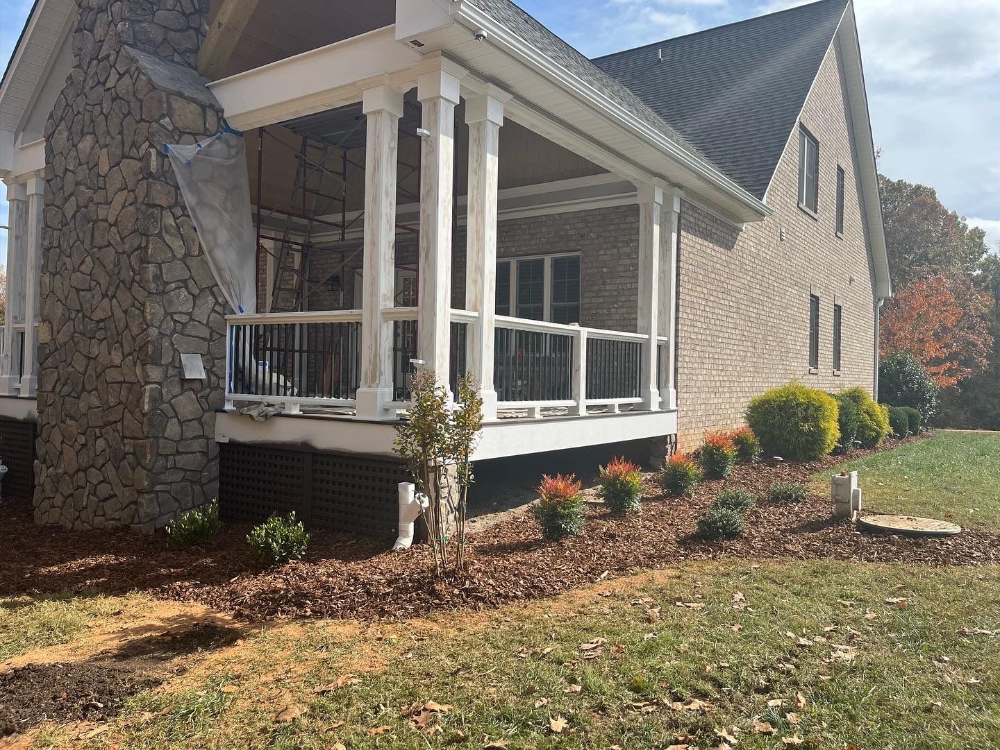 lawn plants installation