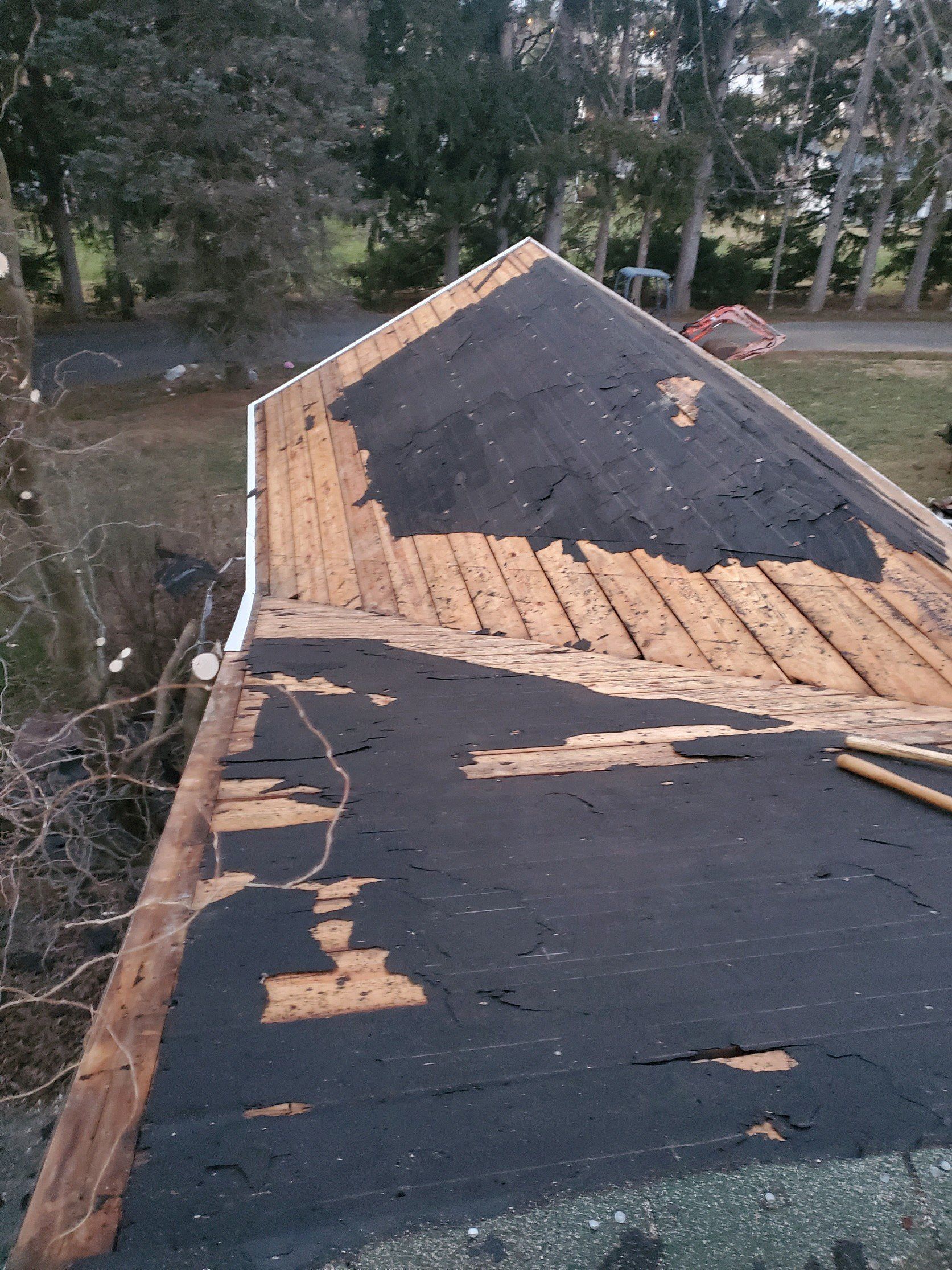 Damaged roof