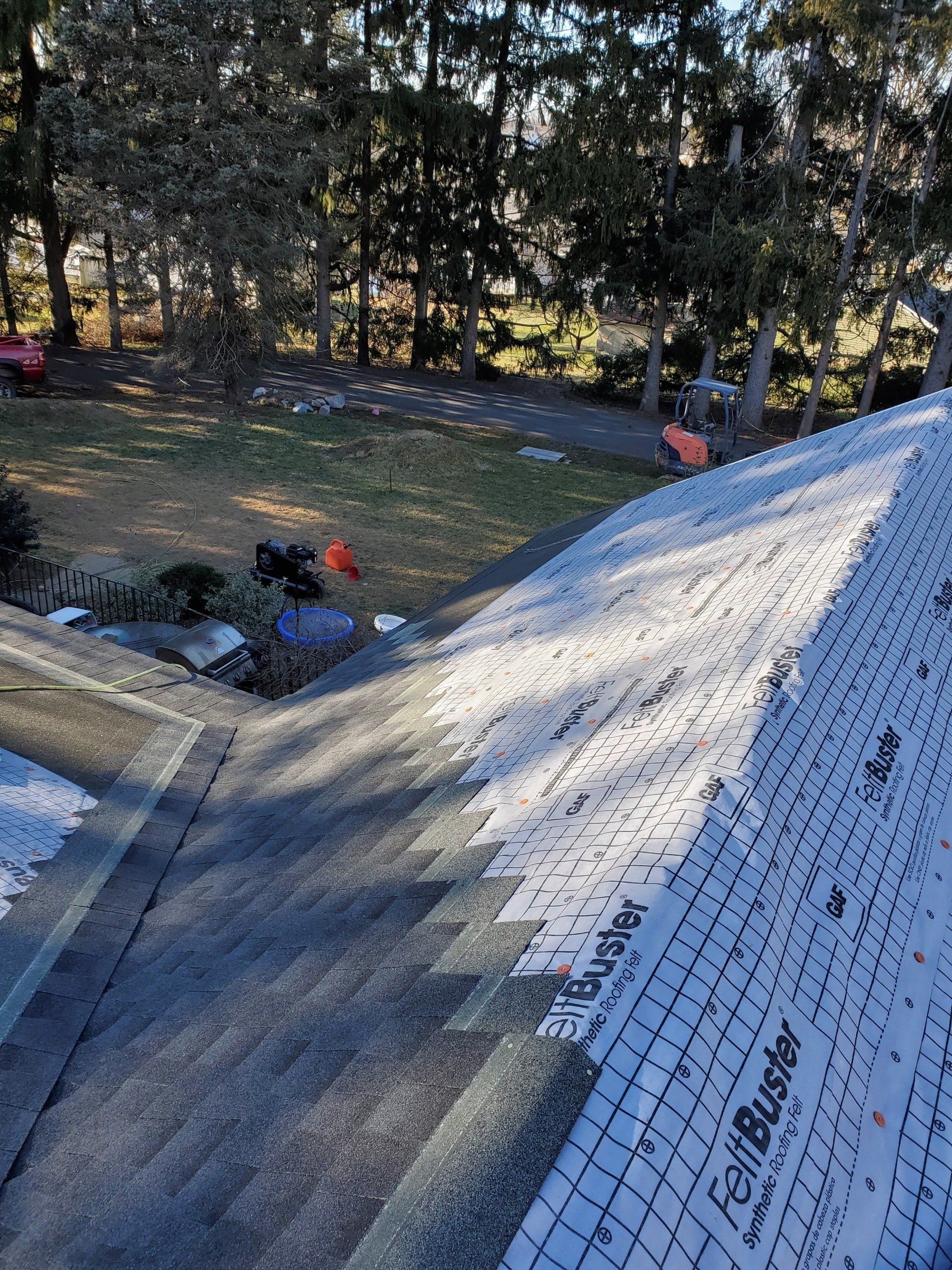 Shingles roofing installation