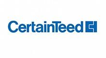 CertainTeed logo in blue text with a blue square emblem on a white background