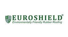 Euroshield logo with green shield icon and “Environmentally Friendly Rubber Roofing” text