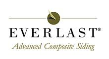 EVERLAST logo with green circle icon and tagline “Advanced Composite Siding”