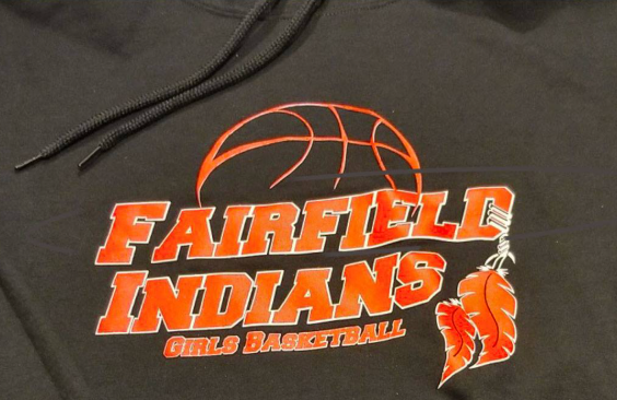 Black hoodie with orange 