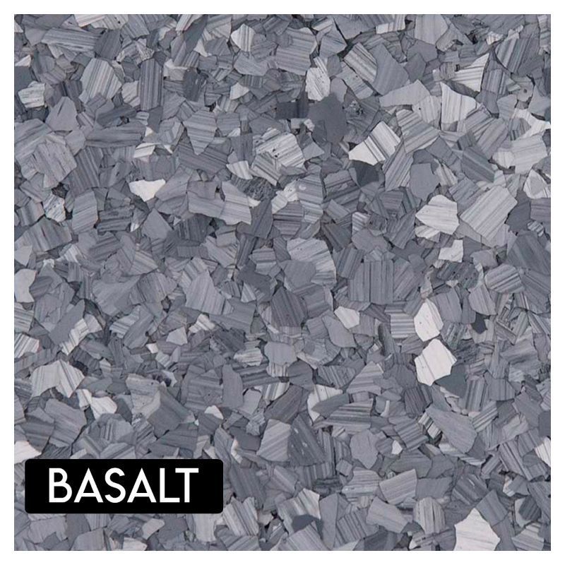 A close up of a pile of gravel with the word basalt on it.