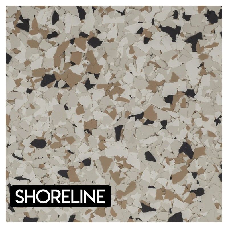 A close up of a shoreline colored floor