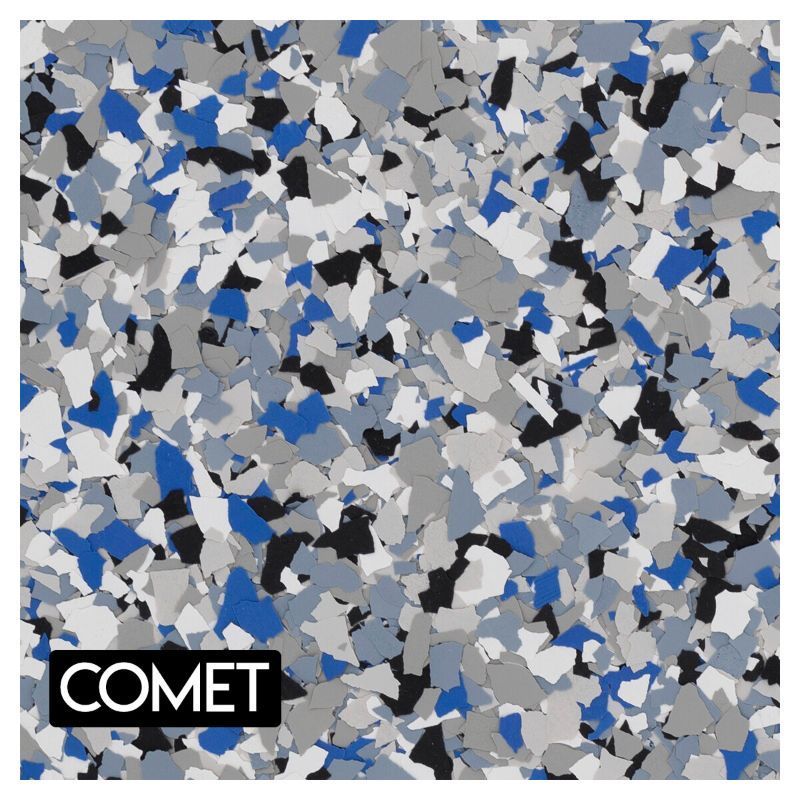 A camouflage pattern with the word comet on the bottom