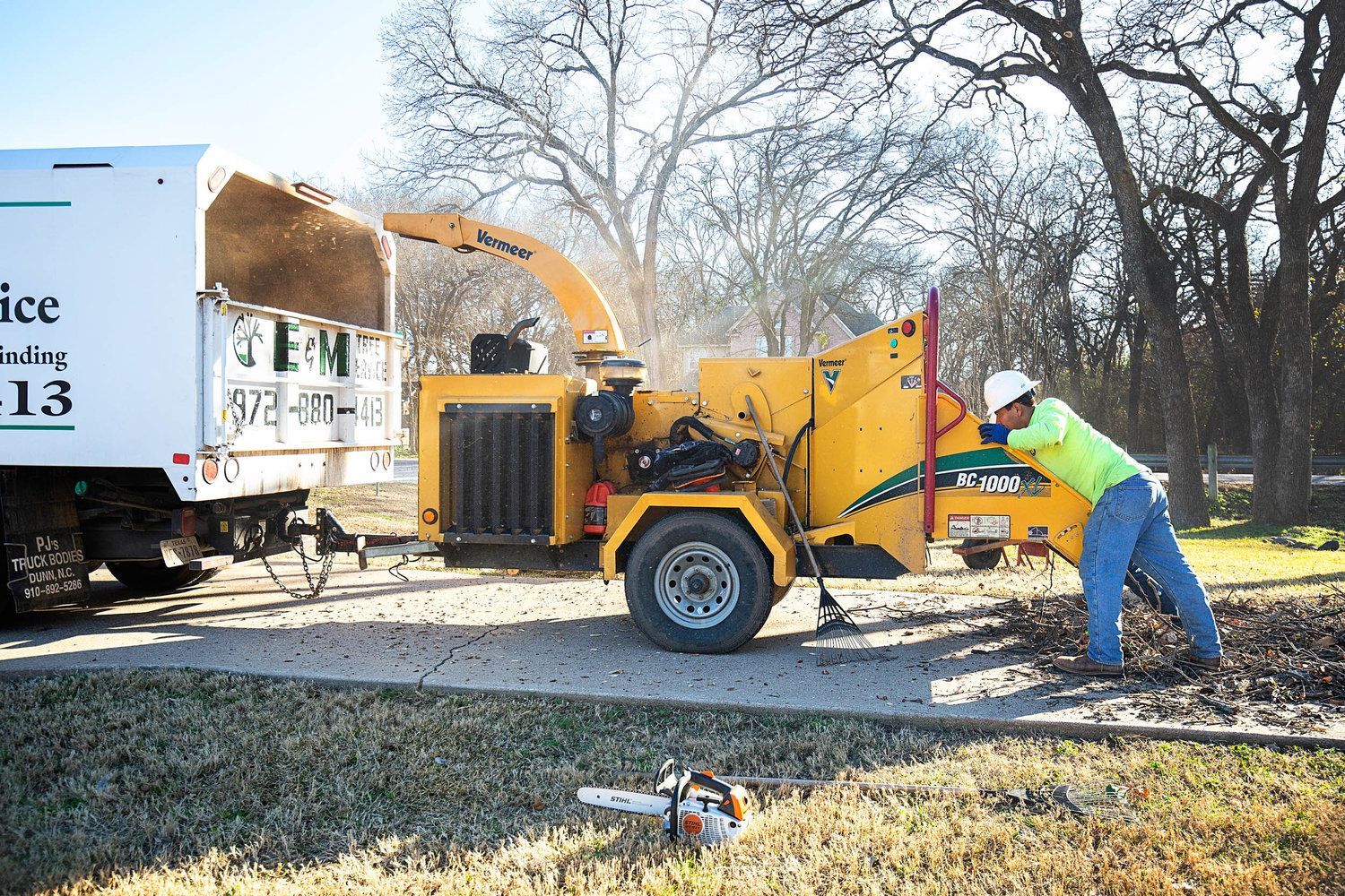 Tree grinding service