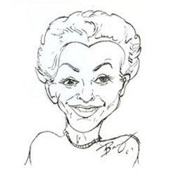 Caricature of a woman