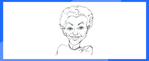 Caricature of a lady