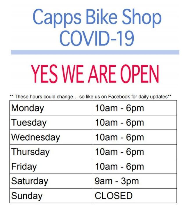 bike shop hours near me