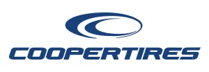 Cooper Tires logo, blue oval with a stylized