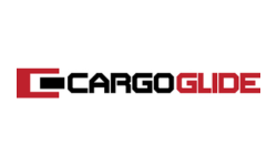 Cargo Glide logo: red and black text and geometric elements.