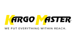 Kargo Master logo: yellow and black text, slogan 