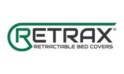 Retrax logo, green and black, 