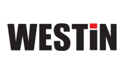 Westin logo: bold black text with a small red square over the 