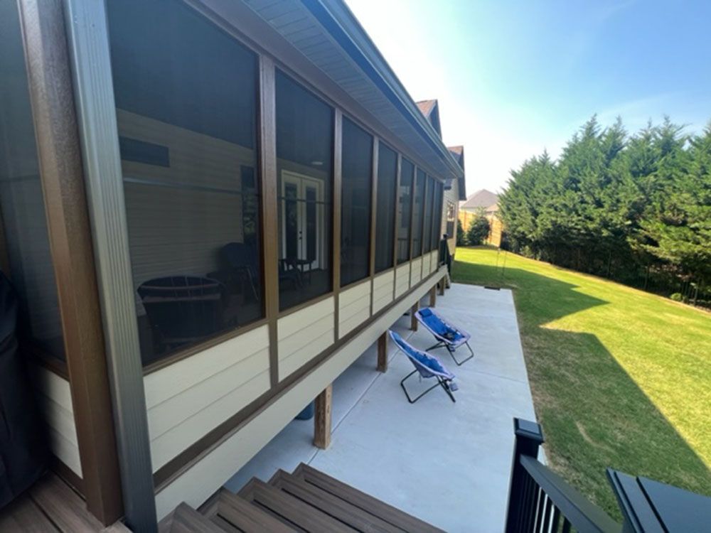 exterior enclosed deck project and sunroom