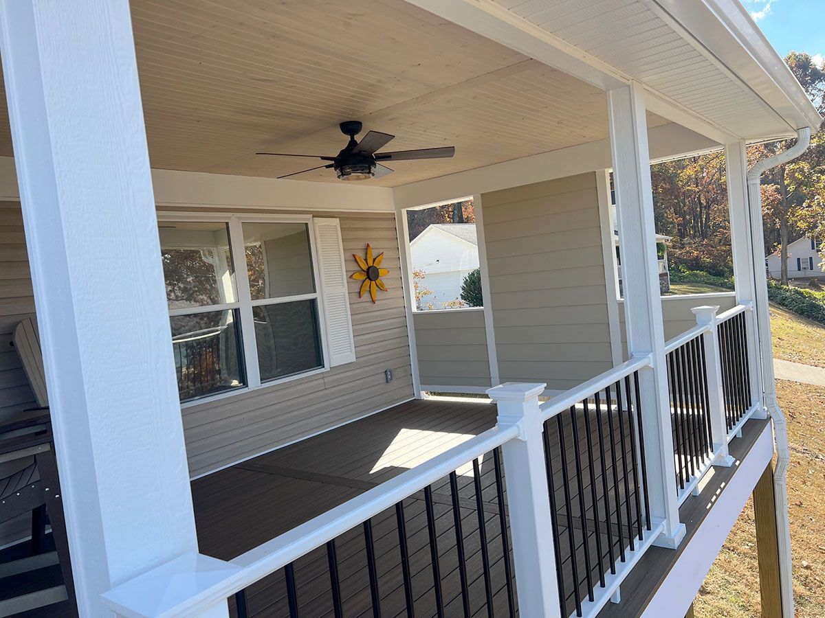 A beautiful screened porch
