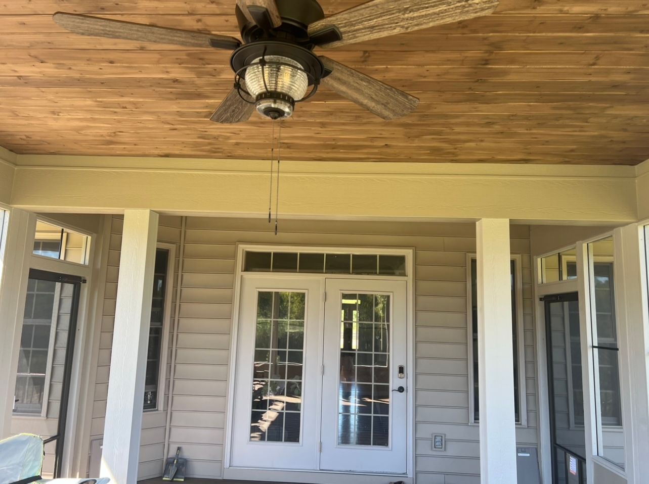 sun room interior with ceiling fan #2