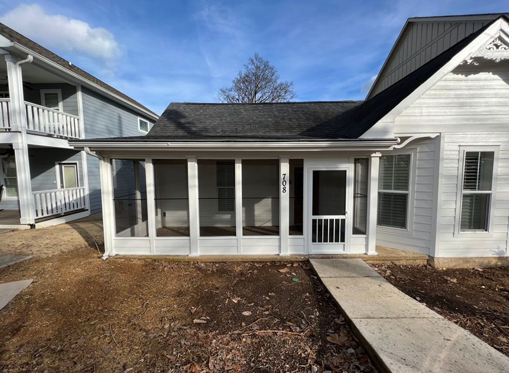 porch project front shot angle