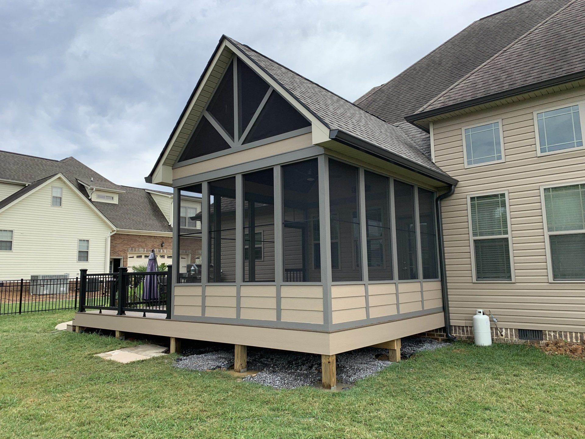 construction of porch project