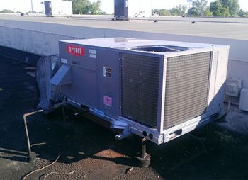 Commercial air conditioning unit after