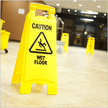 Wet floor sign