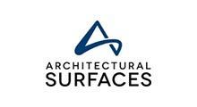 Logo for Architectural Surfaces: Blue stylized 