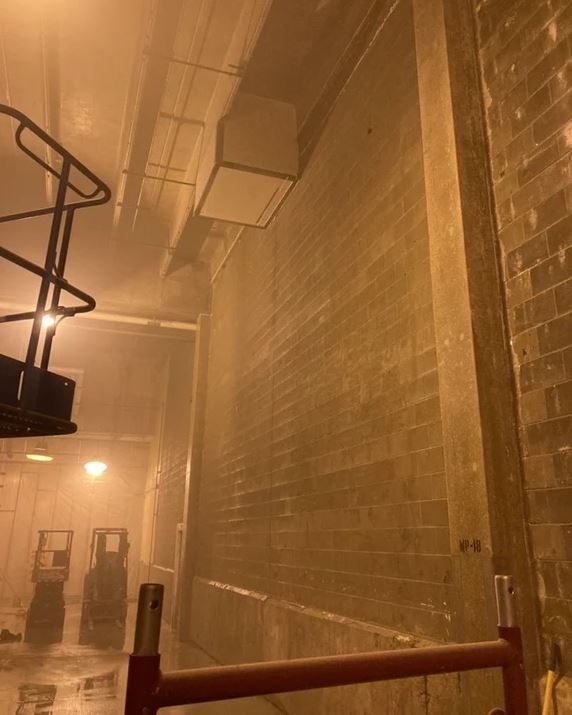 Fire protection coating installation