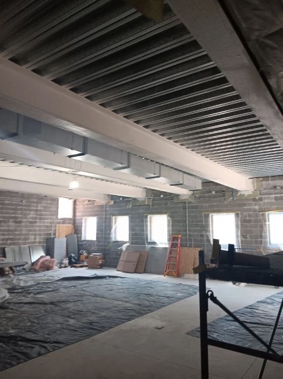 Fire protection coating installation